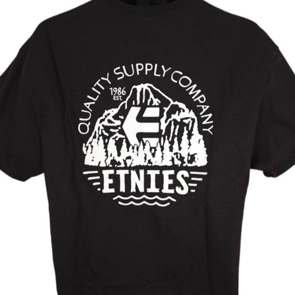 Etnies T Shirt Mens Size Large Black Skater Skateboarding